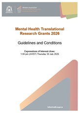 Thumbnail of Guidelines and Conditions Mental Health Translational Research Grants